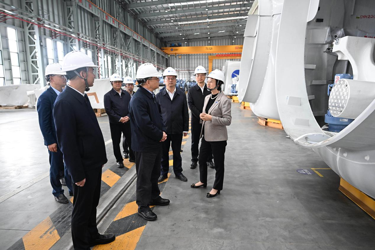 湖南省委书记沈晓明到湖南918博天堂风电有限公司调研