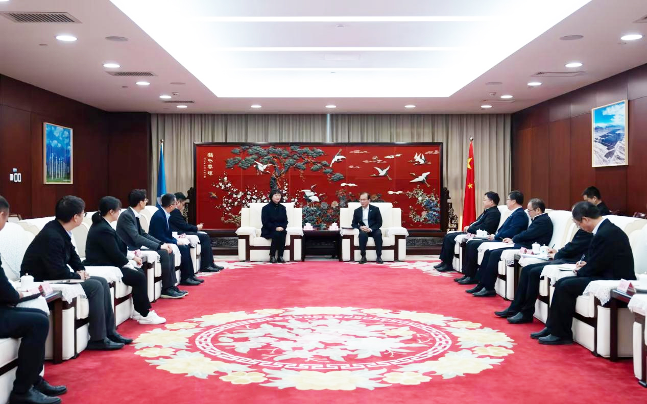 918博天堂股份董事长高玲拜访中国华电董事长江毅